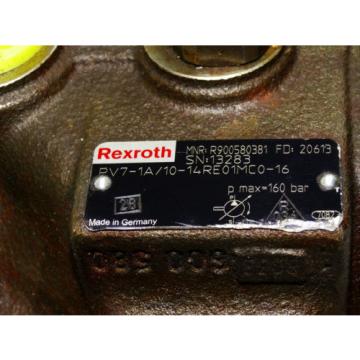 Rexroth Bosch PV7-1A/10-14RE01MC0-16  /  R900580381  /  hydraulic pump  Invoice