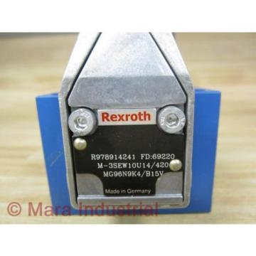 Rexroth Bosch R978914241 Valve M-3SEW10U14/420MG96N9K4/B15V - New No Box