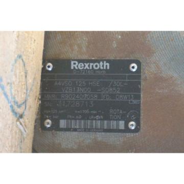 NEW REXROTH A4VSO 125 HSE DISPACEMENT PUMP A4VSO125HSE