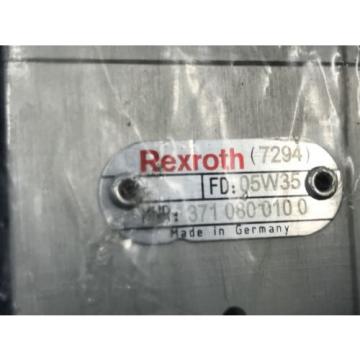 NEW REXROTH 371 080 010 0 DIRECTIONAL CONTROL VALVE 3710800100 (U3)