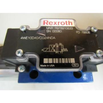 NEW REXROTH HYDRAULIC VALVE 4WE10D40/CG24NDA 4WE10D40CG24NDA 24VDC 1.46 AMP A