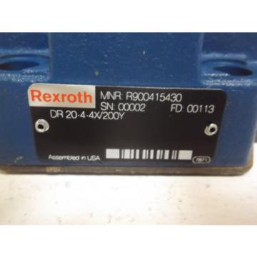 REXROTH DR 20-4-4X-/200Y HYDRAULIC PRESSURE RELIEF VALVE *NEW NO BOX*