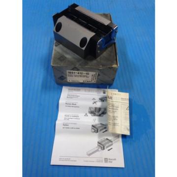 NEW REXROTH 1851-412-10 LINEAR RUNNER BLOCK ROLLER RAIL / D-97419 BEARING (U3)