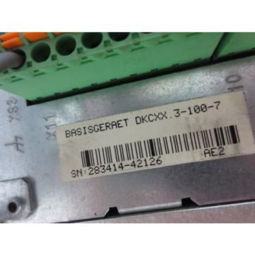 REXROTH / INDRAMAT DXCXX3-100-7 ECO DRIVE SERVO DRIVE - USED - DKC06.3-100-7-FW