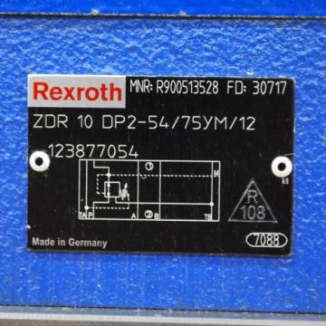 Rexroth #4WE10E33/CW110N9K4, #ZDR10DP2-54/75YM/12, #DD05HP013S. - USED