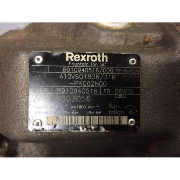 Rexroth Hydraulic A10VSO18DR /31R R910940516 / 000 Pump