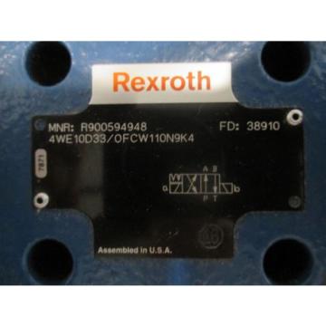 RexRoth Two-Way Directional Spool Valve - P/N: R900594948, Model: 4WE10D33