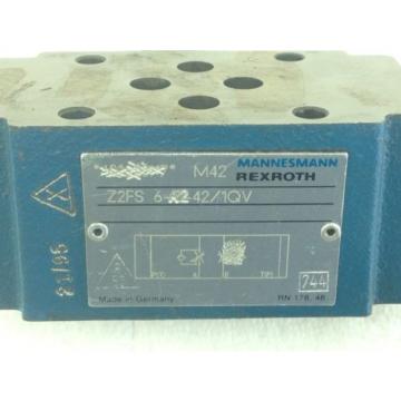 NEW!  REXROTH Z2FS-6-A2-42/1QV  HYD THROTTLE CHECK VALVE  FAST SHIP!!! (A139)