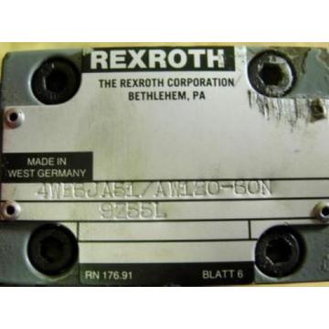 REXROTH DIRECTIONAL VALVE 4WE6JA51/AW120-60N9Z55L