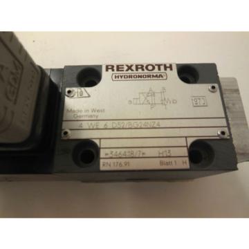 NEW REXROTH 4-WE-6-D52/BG24NZ4 DIRECTIONAL VALVE 4WE6D52BG24NZ4