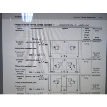 REXROTH R900921589 SANDWICH PLATE HSZ10A108-3X/AS200-BS200M00 NEW NO BOX