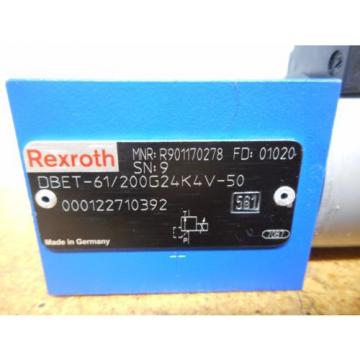 Rexroth DBET-61/200G24K4V-50 R901170278 Hydraulic Proportional Control Valve New