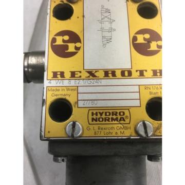 Directional valve Hydraulic 4WE8E2.1/G24N 24 VDC High power Solenoid Rexroth K