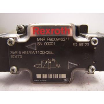 NEW REXROTH 3WE6A6/EW11ODK25L HYDRAULIC DIRECTIONAL VALVE