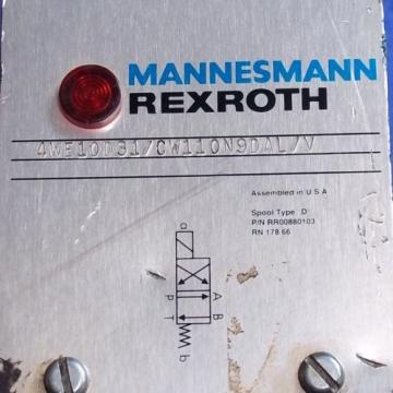 MANNESMANN REXROTH HYDRAULIC SOLENOID VALVE, 4WE10D31/CW110N9DAL/V