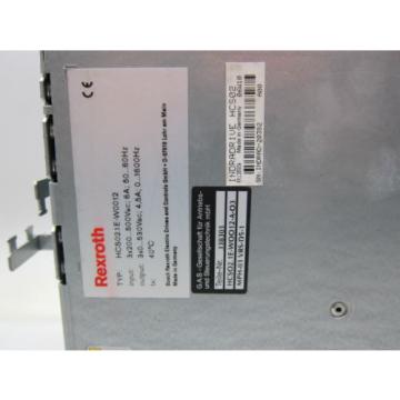 REXROTH HCS02.1E-W0012-A-03-NNNN IndraDrive C SERVO DRIVE SERCOS INTERFACE