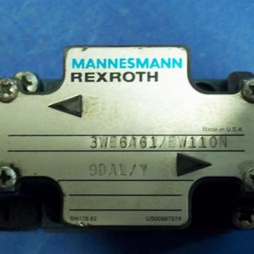 MANNESMANN REXROTH DIRECTIONAL VALVE, 3WE6A61/EW110N