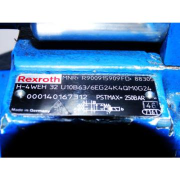 Rexroth  R900915909 / H-4WEH 32 U10B63/6EG24K4QM0G24  + R900904829  / Invoice