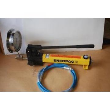 ENERPAC P2282 HYDRAULIC HAND 40,000PSI W/ GAUGE &amp; SPIR STAR HOSE NEW Pump