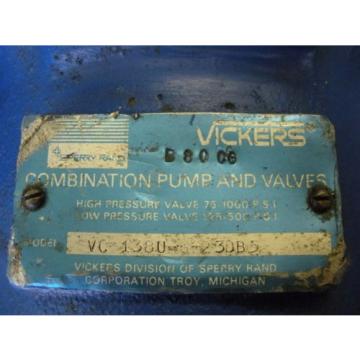 Vickers Hydraulic Combination &amp; Valve VC13806230B5 Pump