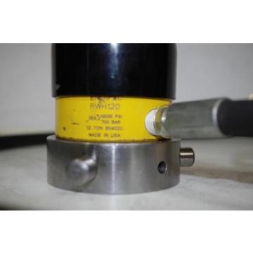 ENERPAC HYDRAULIC CYLINDER  RWH120 10,000PSI  12TON CYLINDER  CODE: HC22 Pump