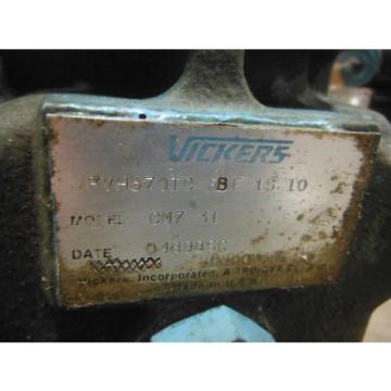 VICKERS HYDRAULIC PVH57QIC RBF 1S 10 CM 731 ~ Used Pump