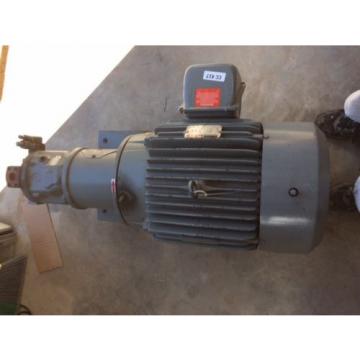 Rexroth Hydraulic MDL AA10VS071 w Reliance 40 HP Motor DUTY MASTER 3 PH Pump