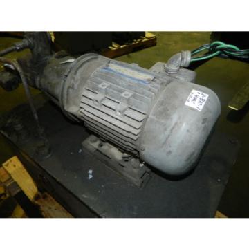 2 HP AC Motor w/ Continental Hydraulic and Tank, PVR66B0BRF01F, Used Pump