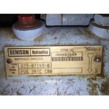 Denison Hydraulics 029071490 Model PV6 2R1C C00 Hydraulic  Pump