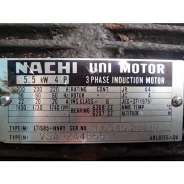 Nachi Variable Vane &amp; Motor_PVS2B35N111_LTIS85NNRY_UPV2A35N15.5411 Pump