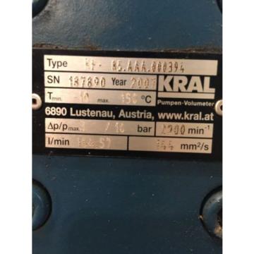 Kral Screw Type KF 85.AAA.000394 Pump