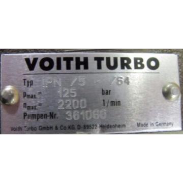 VOITH TURBO IPV 6  64 601 IPN /5  /64 DUAL DOUBLE INTERNAL GEAR NEW Pump