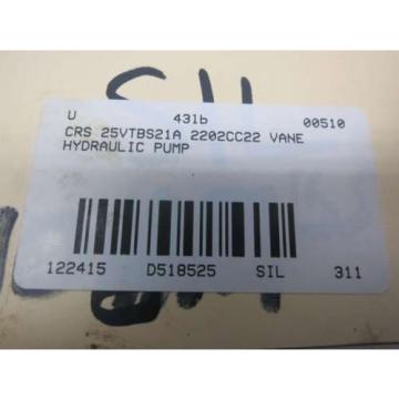 CRS 25VTBS21A 2202CC22 HYDRAULIC VANE D518525 Pump