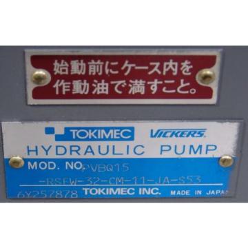 Hydraulic pump Tokimec Vickers PVBQ15 , PVB15 unused Pump