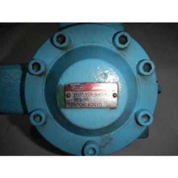 ToyoOki HVPVDIG45A2 Hydraulic Pressure Compensated Vane pump Pump