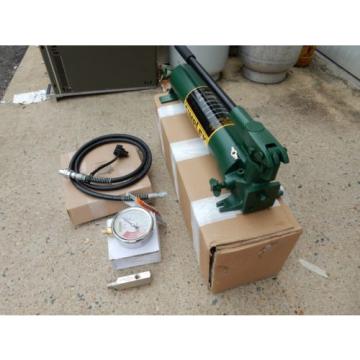 SIMPLEX P82A HYDRAULIC HAND W/ HOSE &amp; COUPLER 15,000PSI GAUGE &amp; BLOCK NEW Pump