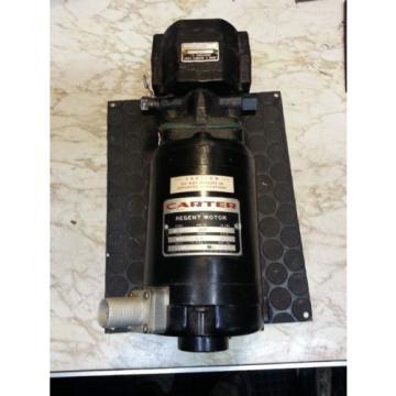 CARTERREGENTMOTOR/ John S. BARNES Corp pump Pump