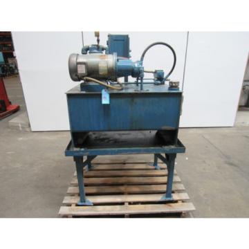 W.M.H. FLUIDPOWER 5HP 10 G.P.M. Hydraulic Power Unit 1000PSI Max. 30 Gal. Tank Pump