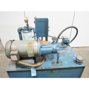 W.M.H. FLUIDPOWER 5HP 10 G.P.M. Hydraulic Power Unit 1000PSI Max. 30 Gal. Tank Pump