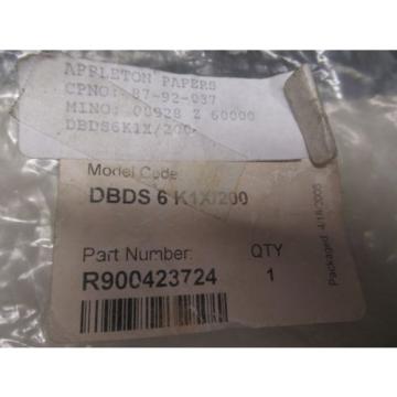 NEW BOSCH REXROTH PRESSURE CONTROL VALVE DBDS6K1X/200