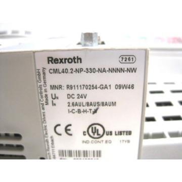 REXROTH CML40.2-NP-330-NA-NNNN-NW INDRACONTROL L40 CML402NP330NANNNNNW