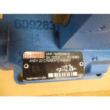 Rexroth Directional Valve 4WE 6 D62/EW110N9DA/V 4WEH 22 C76/6EW110N9DA/V New