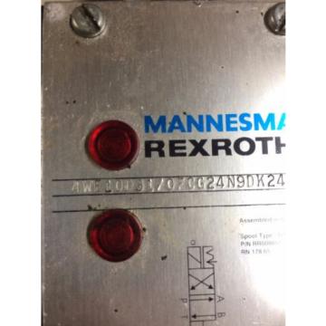 MANNESMANN REXROTH HYDRAULIC SOLENOID VALVE, 4WE10D31/0FCG24N9DK24L