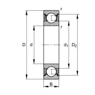 Deep groove ball bearings - S605-2Z