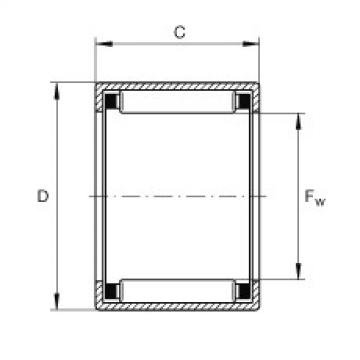 Drawn cup needle roller bearings with open ends - SCE1010