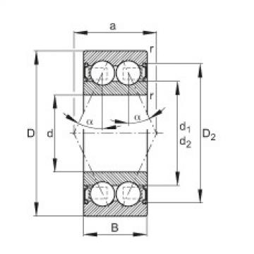 Angular contact ball bearings - 30/5-B-2RSR-TVH