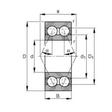 Angular contact ball bearings - 3004-B-TVH