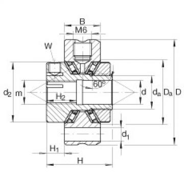 Axial conical thrust cage needle roller bearings - ZAXFM0535