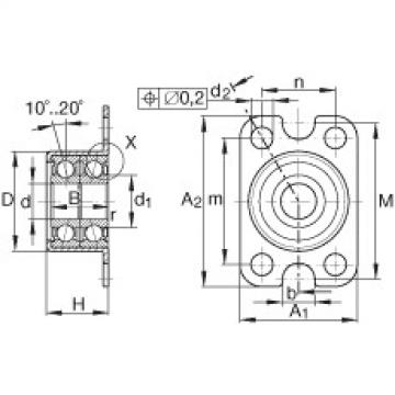 Angular contact ball bearing units - ZKLR0828-2Z