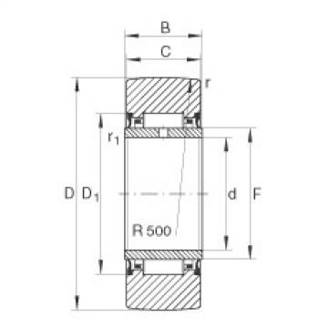 Yoke type track rollers - NA22/8-2RSR